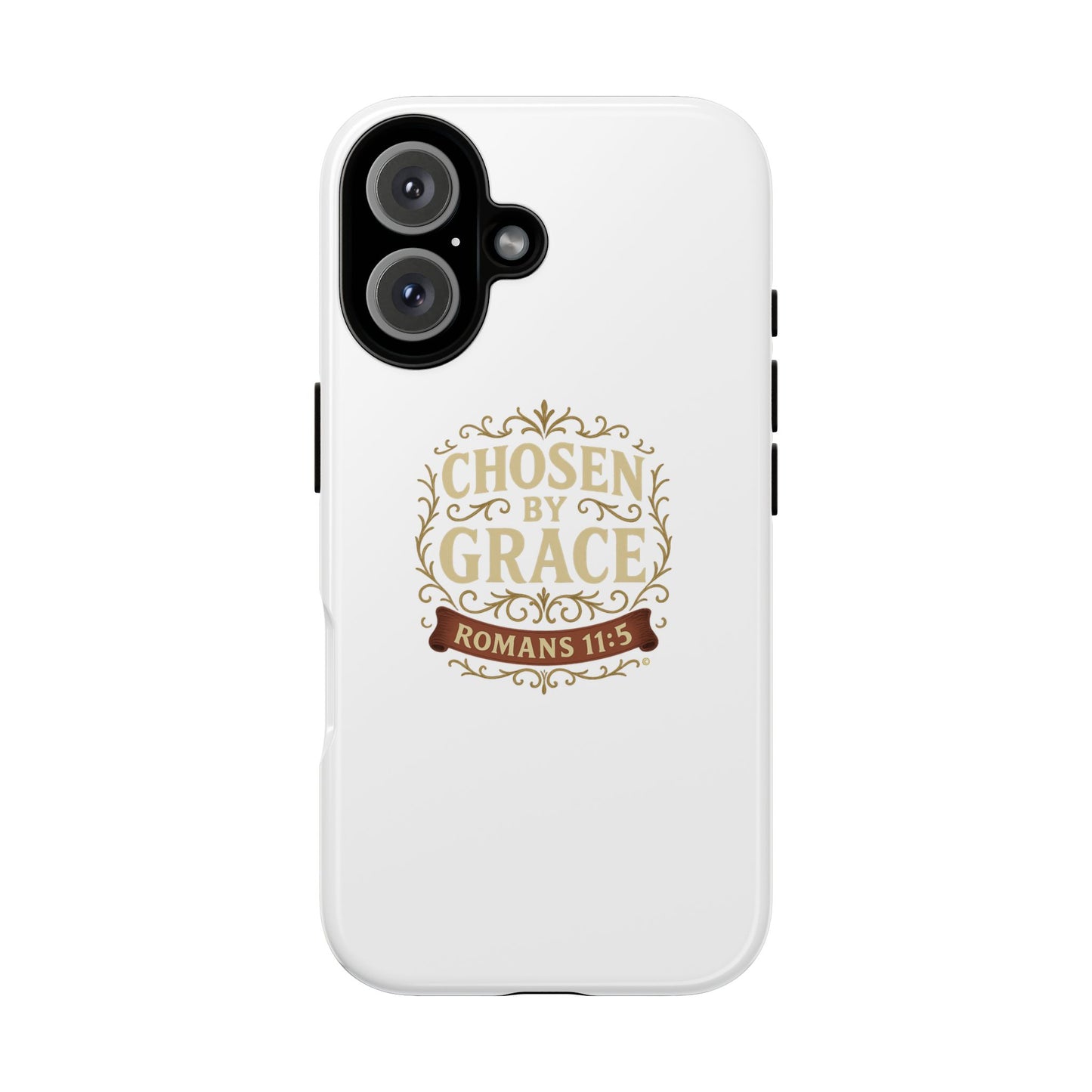 Chosen by Grace (Color), Rugged Phone Case, Inspirational Mobile Cover, Gift for Faith Lovers, Faith-Based Protector