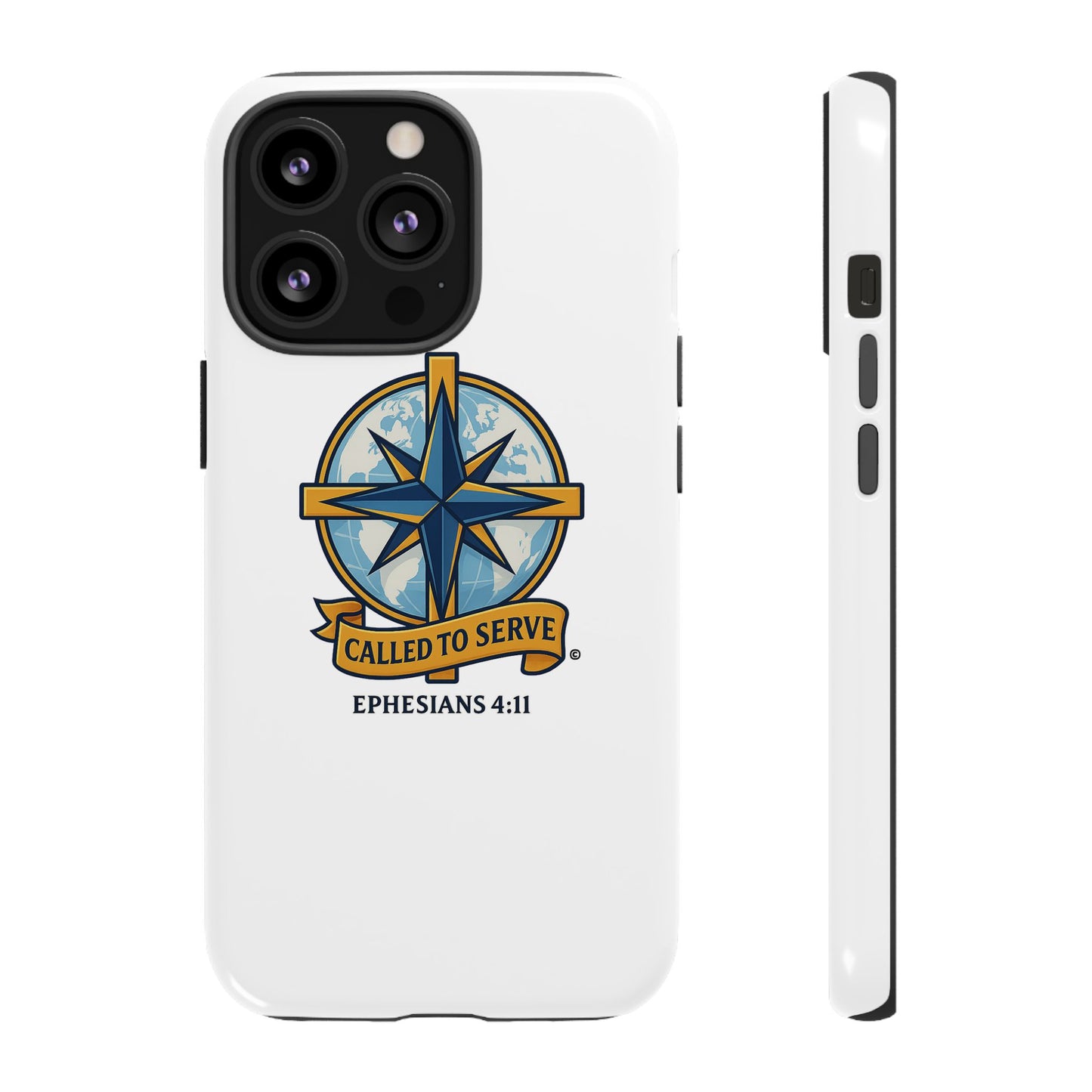 Called to Serve (Full Color), Rugged Phone Case, Inspirational Mobile Cover, Gift for Faith Lovers, Faith-Based Protector - Cross Apparel USA