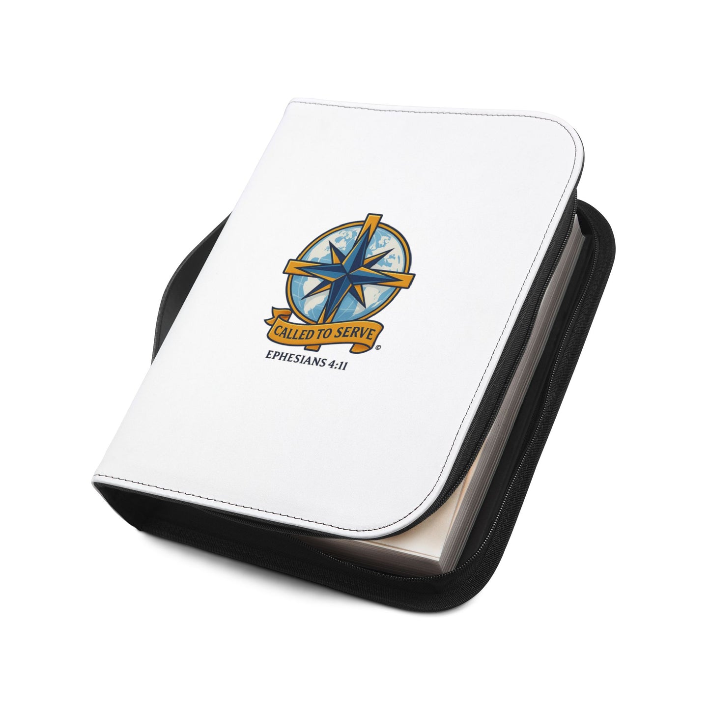 Called to Serve (Full Color) Inspirational Bible Cover, Gift for Believers, Faith-Based Book Cover - Cross Apparel USA