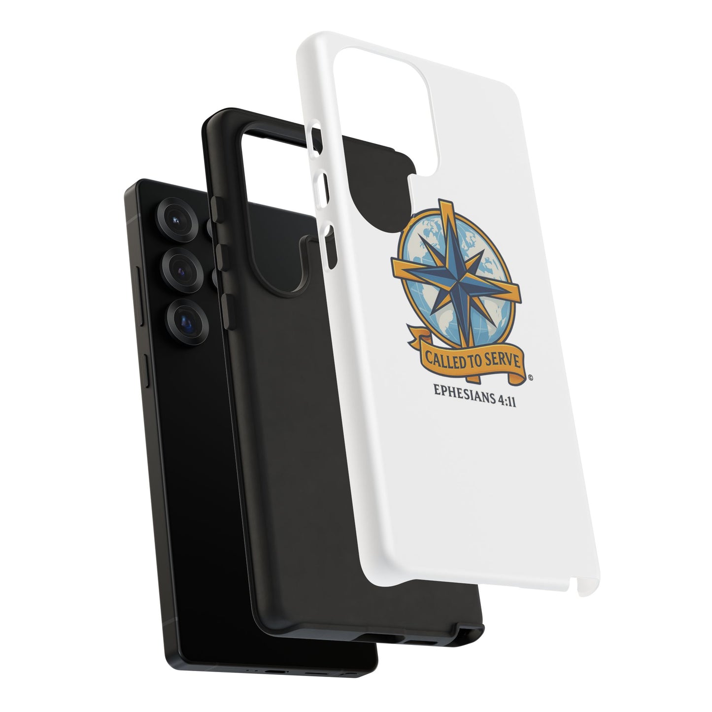 Called to Serve (Full Color), Rugged Phone Case, Inspirational Mobile Cover, Gift for Faith Lovers, Faith-Based Protector - Cross Apparel USA