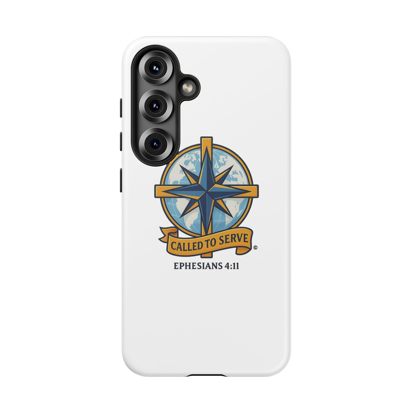 Called to Serve (Full Color), Rugged Phone Case, Inspirational Mobile Cover, Gift for Faith Lovers, Faith-Based Protector - Cross Apparel USA