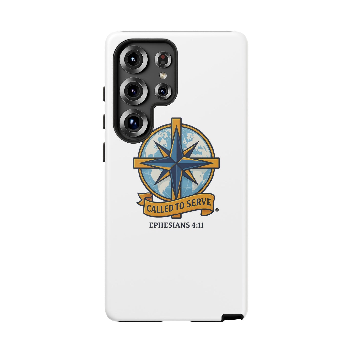 Called to Serve (Full Color), Rugged Phone Case, Inspirational Mobile Cover, Gift for Faith Lovers, Faith-Based Protector - Cross Apparel USA