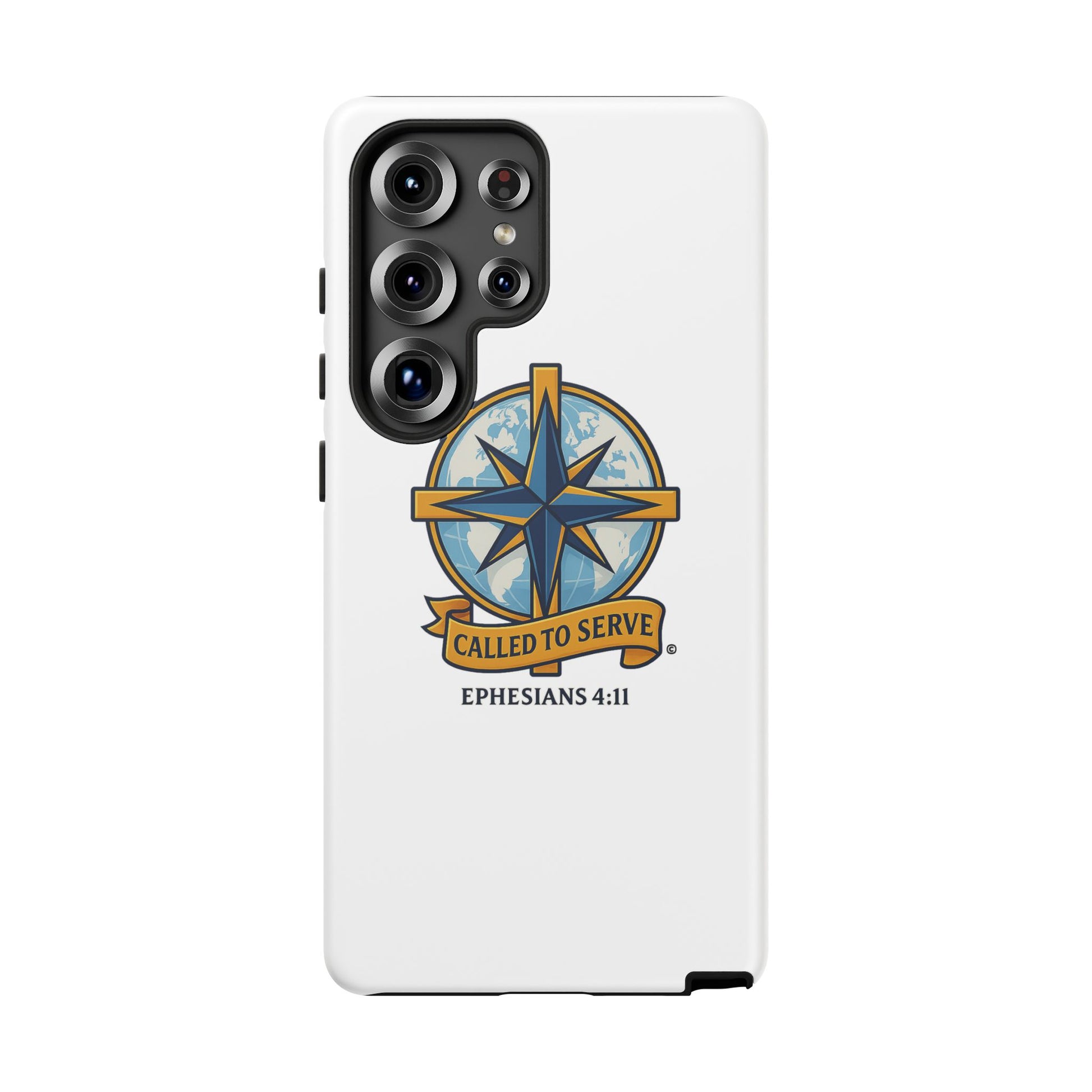 Called to Serve (Full Color), Rugged Phone Case, Inspirational Mobile Cover, Gift for Faith Lovers, Faith-Based Protector - Cross Apparel USA