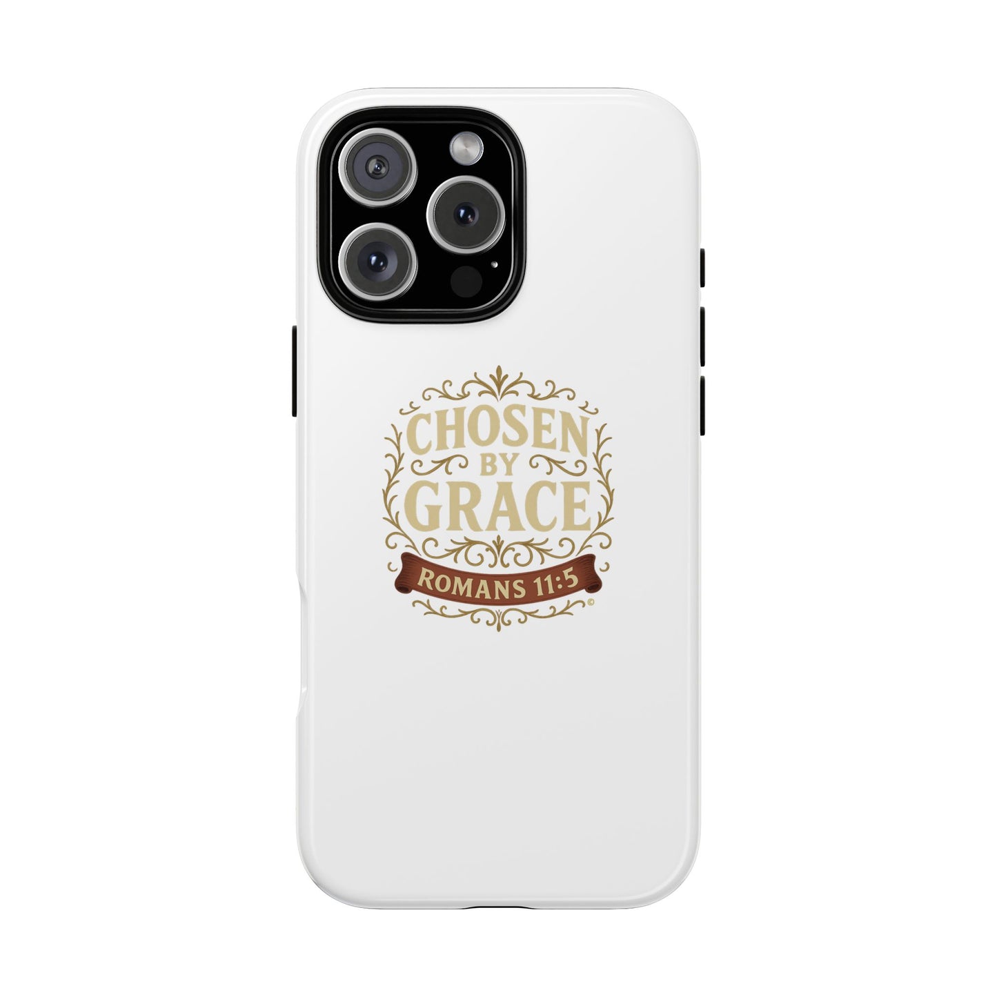 Chosen by Grace (Color), Rugged Phone Case, Inspirational Mobile Cover, Gift for Faith Lovers, Faith-Based Protector