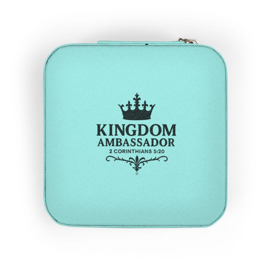 Kingdom Ambassador Elegant Jewelry Travel Case for Minimalist Adventurers, Portable Accessory Organizer, Perfect for Travel, Gifts, Special Occasions