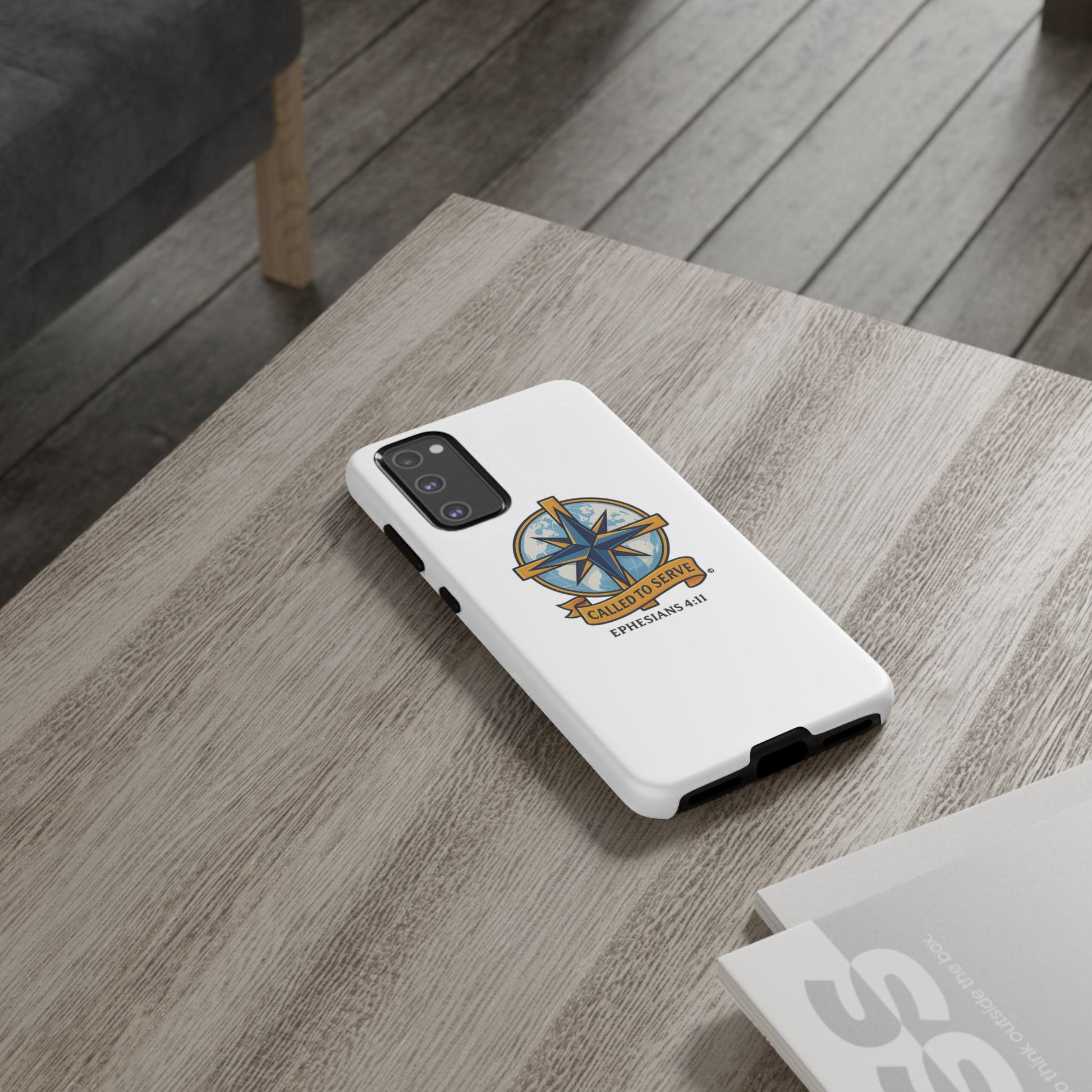 Called to Serve (Full Color), Rugged Phone Case, Inspirational Mobile Cover, Gift for Faith Lovers, Faith-Based Protector - Cross Apparel USA