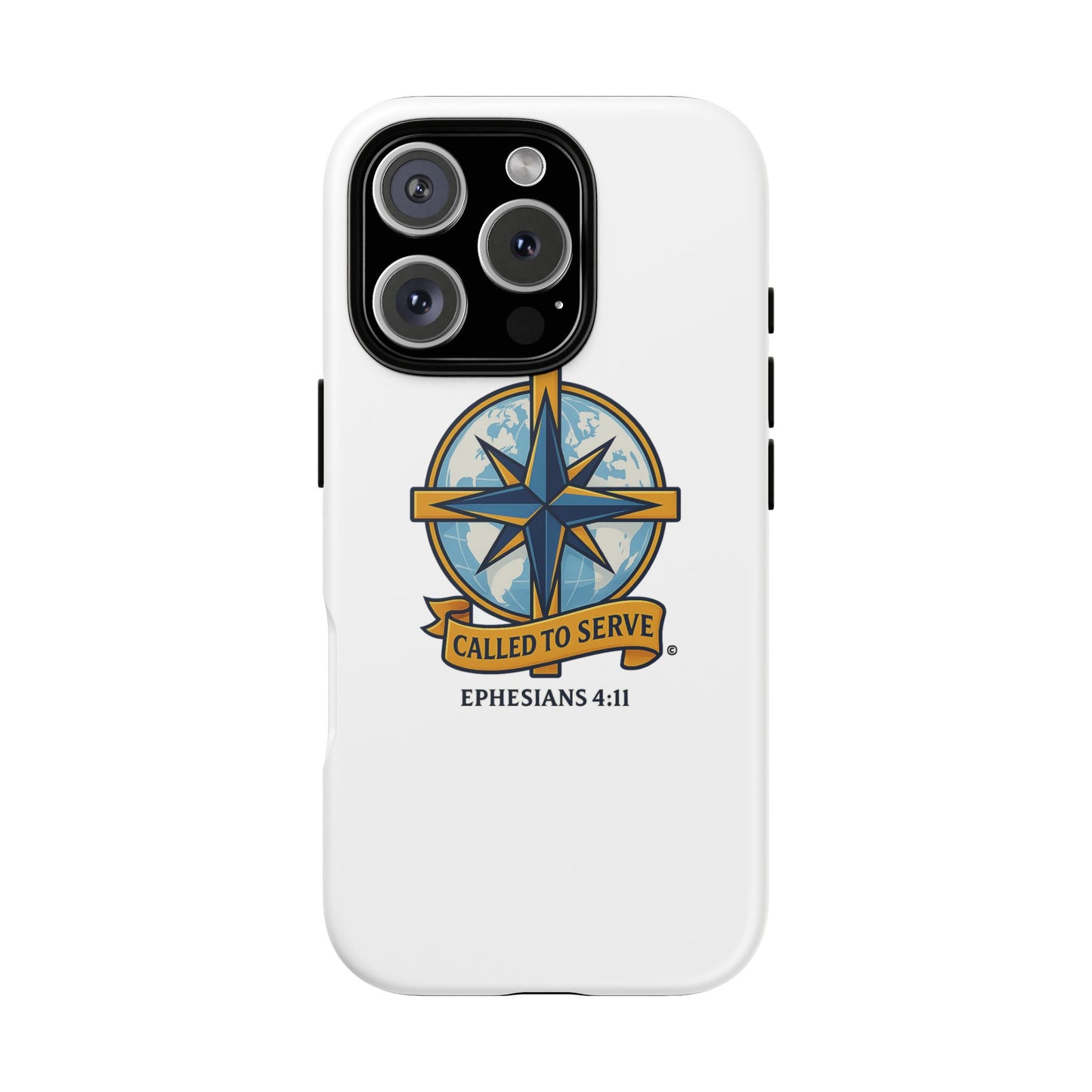 Called to Serve (Full Color), Rugged Phone Case, Inspirational Mobile Cover, Gift for Faith Lovers, Faith-Based Protector - Cross Apparel USA