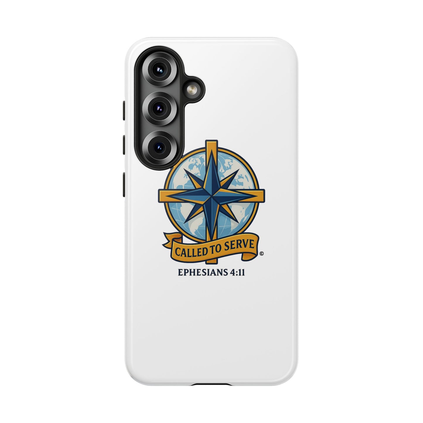 Called to Serve (Full Color), Rugged Phone Case, Inspirational Mobile Cover, Gift for Faith Lovers, Faith-Based Protector - Cross Apparel USA