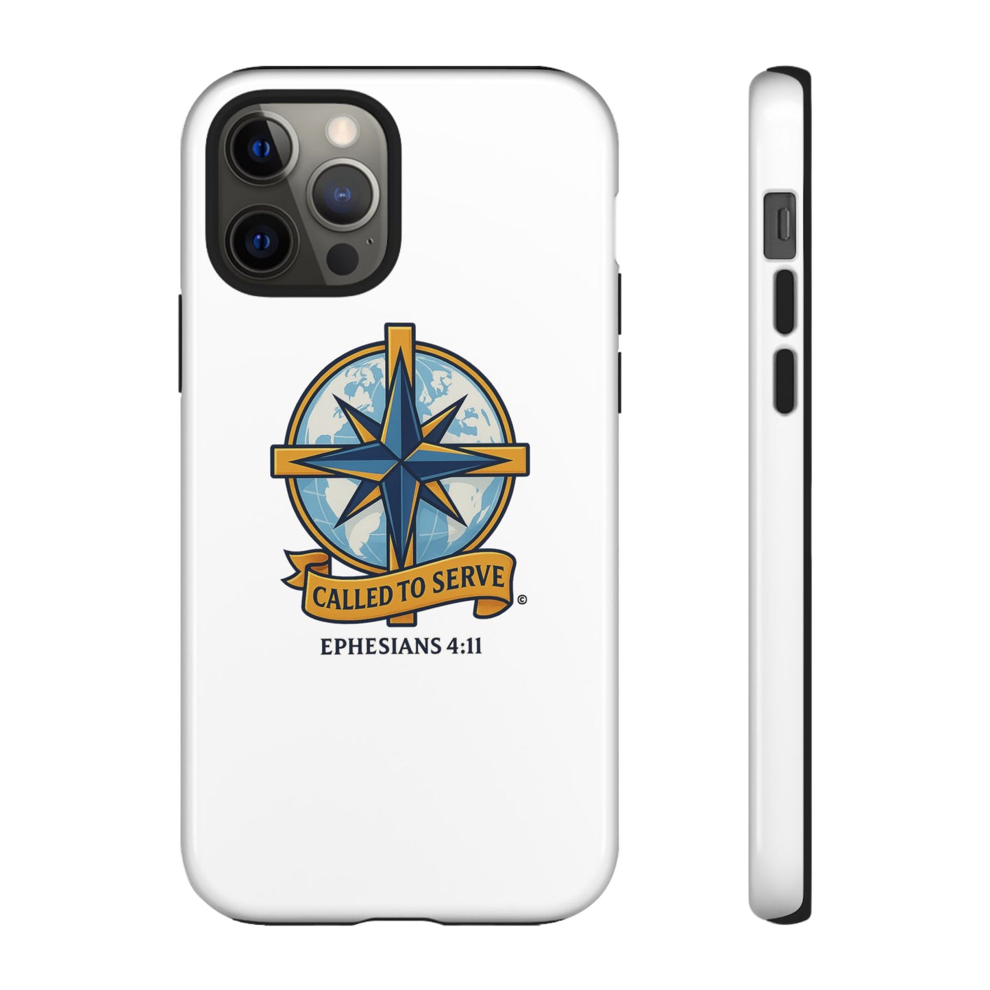 Called to Serve (Full Color), Rugged Phone Case, Inspirational Mobile Cover, Gift for Faith Lovers, Faith-Based Protector - Cross Apparel USA