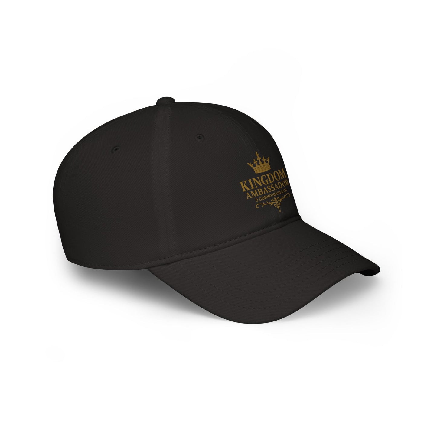 Kingdom Ambassador (Gold Lettering) Low Profile Baseball Cap - Trendy Casual Hat for All Occasions, Gifts for Sports Lovers, Comfortable Everyday Wear