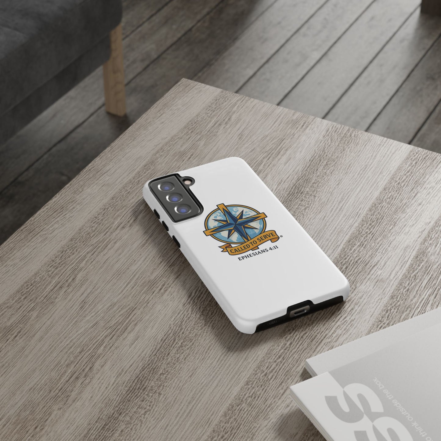 Called to Serve (Full Color), Rugged Phone Case, Inspirational Mobile Cover, Gift for Faith Lovers, Faith-Based Protector - Cross Apparel USA