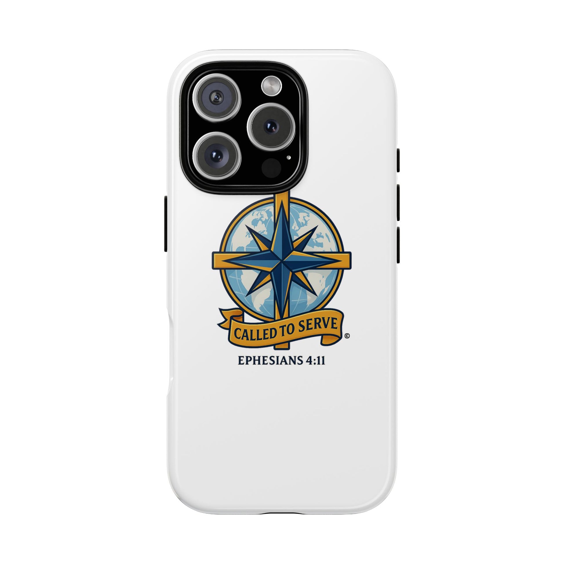 Called to Serve (Full Color), Rugged Phone Case, Inspirational Mobile Cover, Gift for Faith Lovers, Faith-Based Protector - Cross Apparel USA