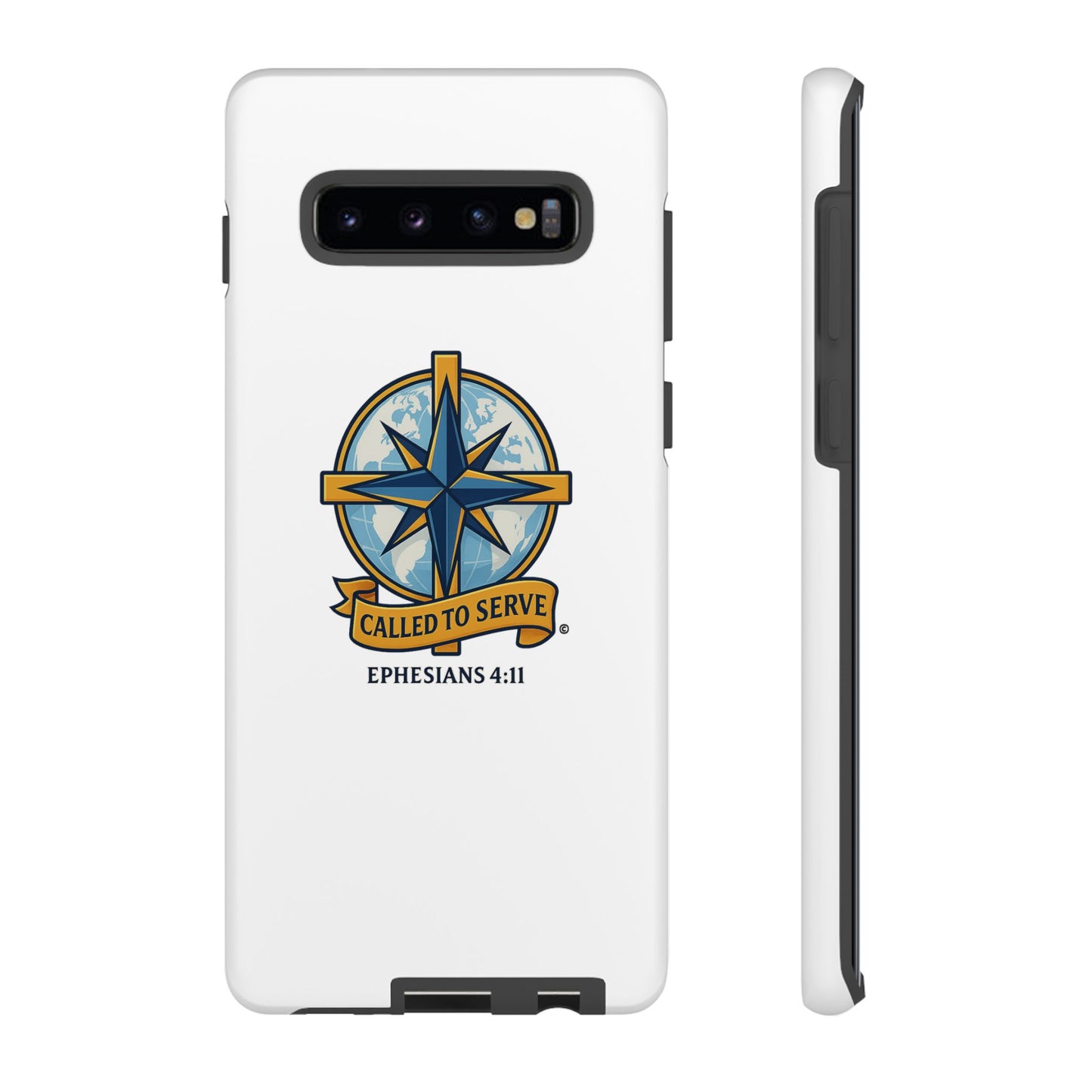 Called to Serve (Full Color), Rugged Phone Case, Inspirational Mobile Cover, Gift for Faith Lovers, Faith-Based Protector - Cross Apparel USA