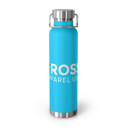 Cross Apparel USA Branded Insulated Water Bottle, Large 22 oz.