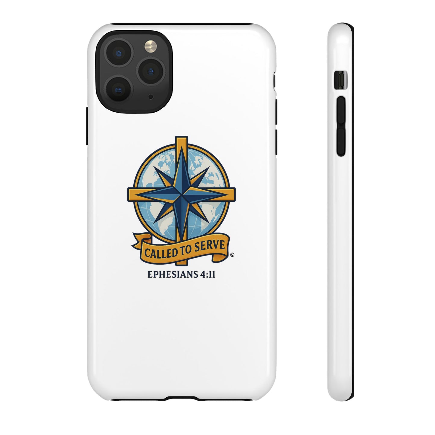 Called to Serve (Full Color), Rugged Phone Case, Inspirational Mobile Cover, Gift for Faith Lovers, Faith-Based Protector - Cross Apparel USA
