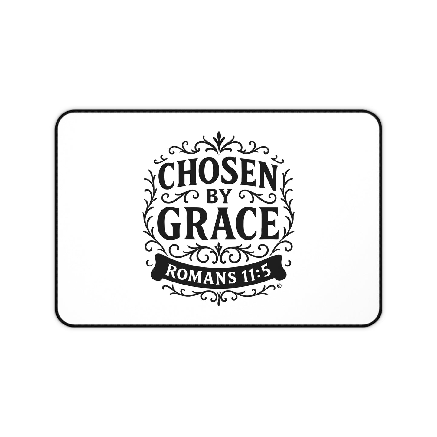 Chosen by Grace Inspirational Office Decor, Christian Gift, Desk Accessory, Motivational Workspace - Cross Apparel USA