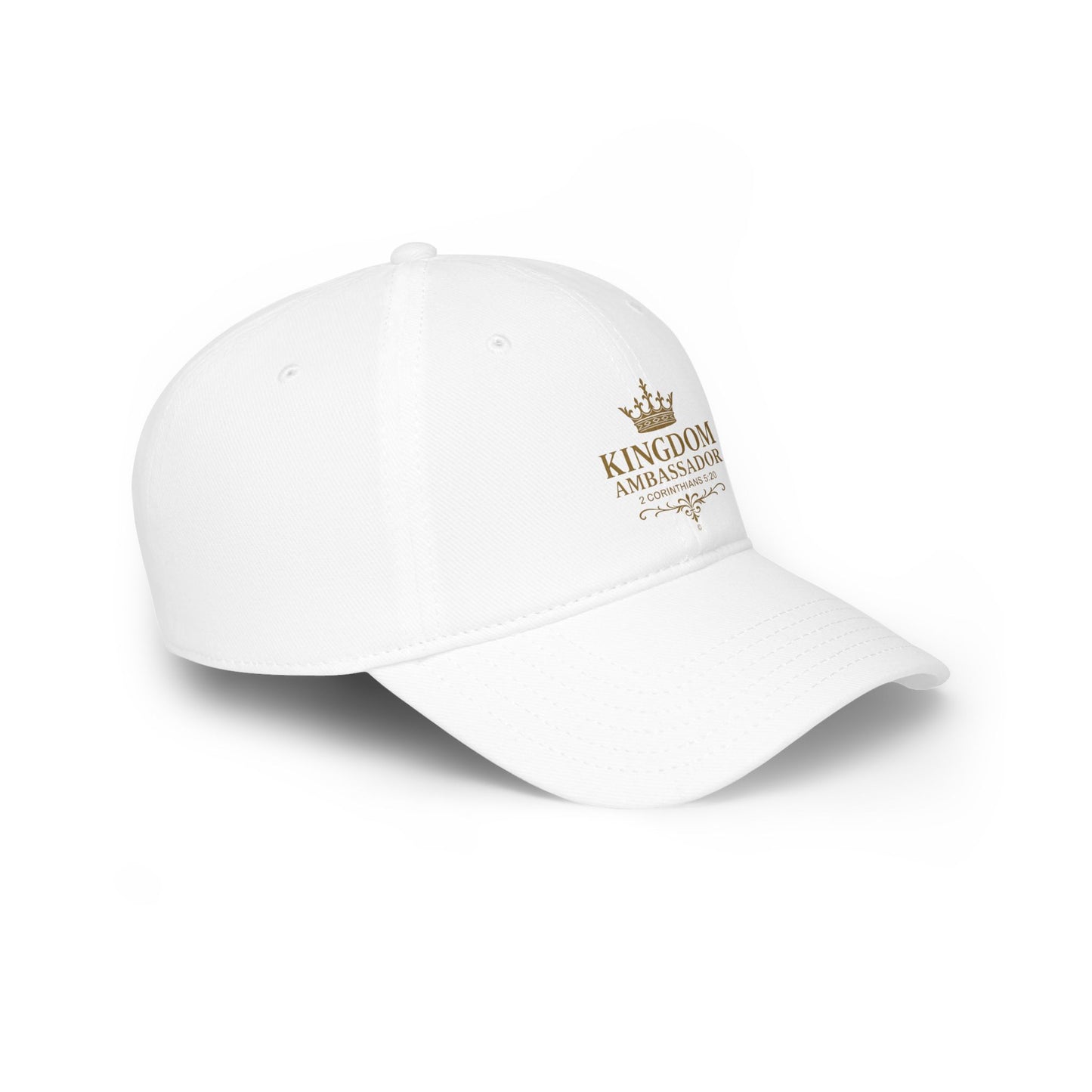 Kingdom Ambassador (Gold Lettering) Low Profile Baseball Cap - Trendy Casual Hat for All Occasions, Gifts for Sports Lovers, Comfortable Everyday Wear