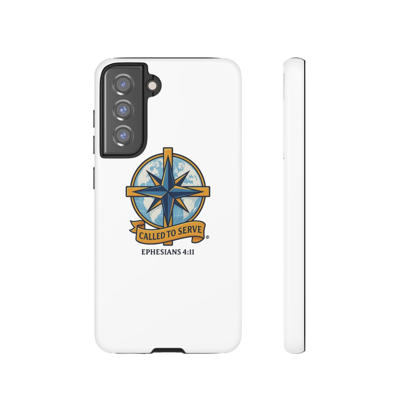 Called to Serve (Full Color), Rugged Phone Case, Inspirational Mobile Cover, Gift for Faith Lovers, Faith-Based Protector - Cross Apparel USA