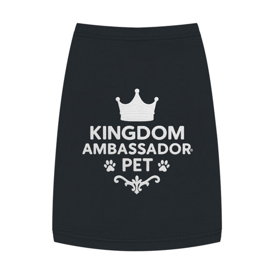 Kingdom Ambassador Pet (White Lettering) Tank Top Shirt Apparel Clothing
