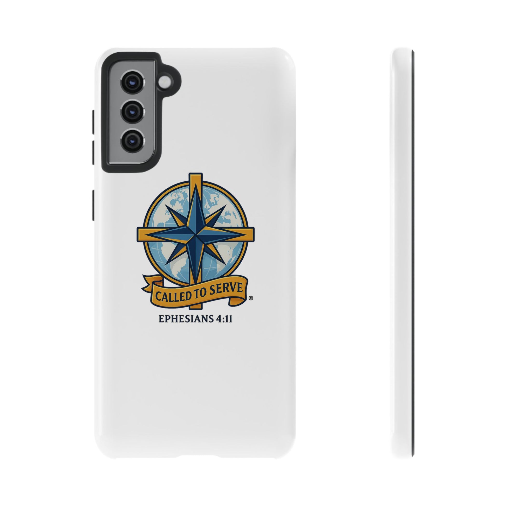 Called to Serve (Full Color), Rugged Phone Case, Inspirational Mobile Cover, Gift for Faith Lovers, Faith-Based Protector - Cross Apparel USA