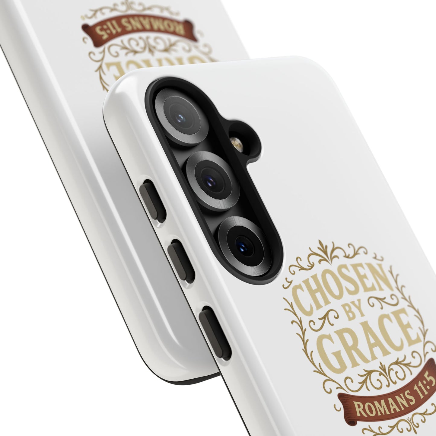 Chosen by Grace (Color), Rugged Phone Case, Inspirational Mobile Cover, Gift for Faith Lovers, Faith-Based Protector