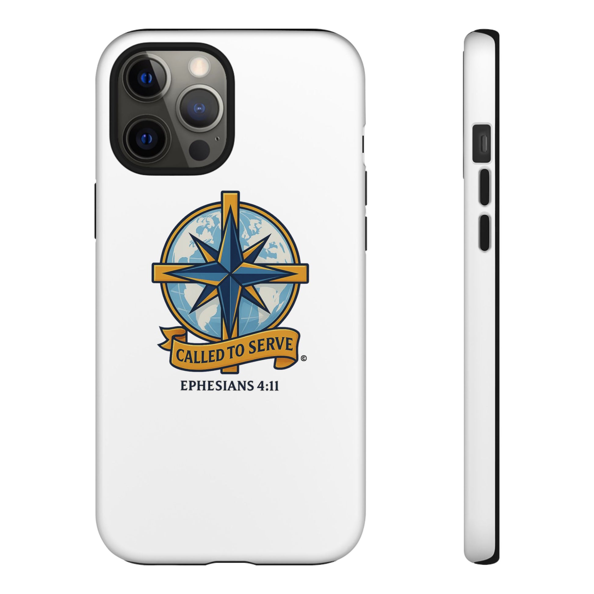 Called to Serve (Full Color), Rugged Phone Case, Inspirational Mobile Cover, Gift for Faith Lovers, Faith-Based Protector - Cross Apparel USA