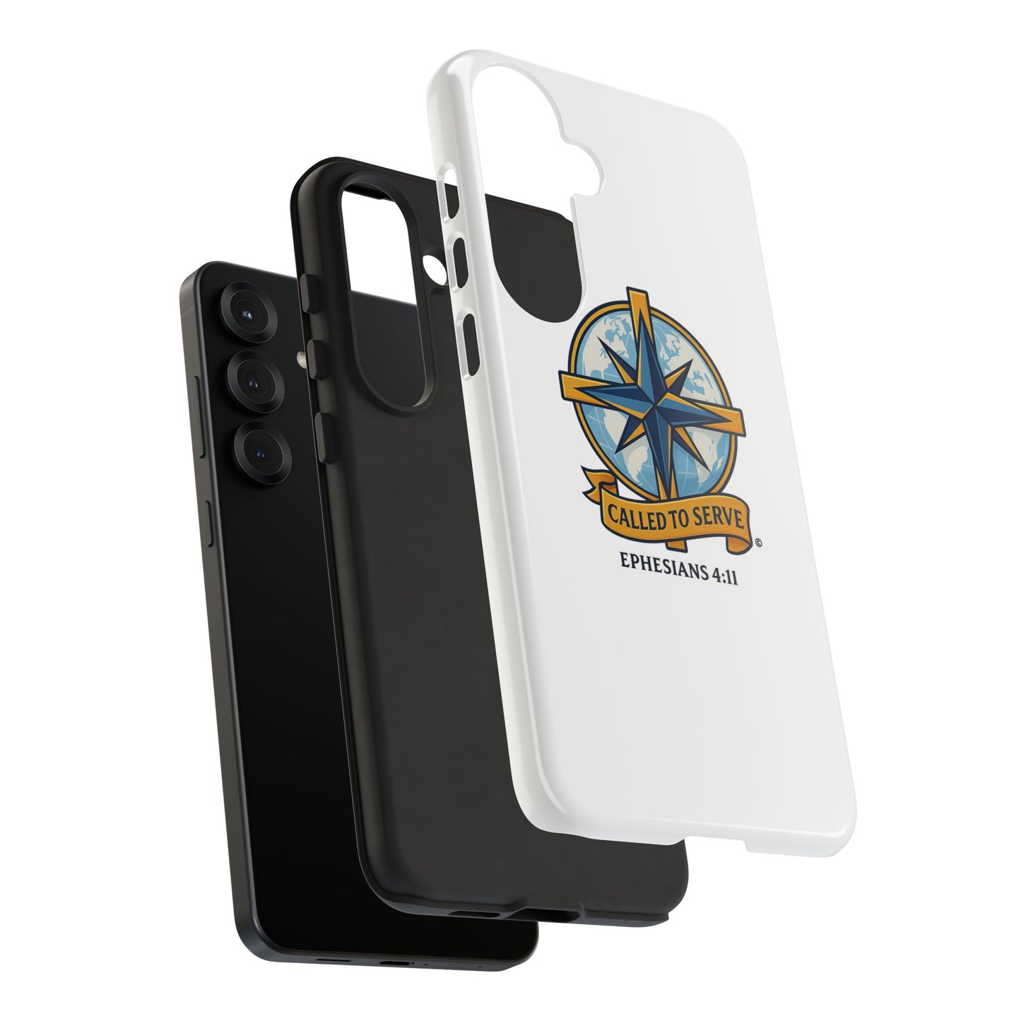 Called to Serve (Full Color), Rugged Phone Case, Inspirational Mobile Cover, Gift for Faith Lovers, Faith-Based Protector - Cross Apparel USA
