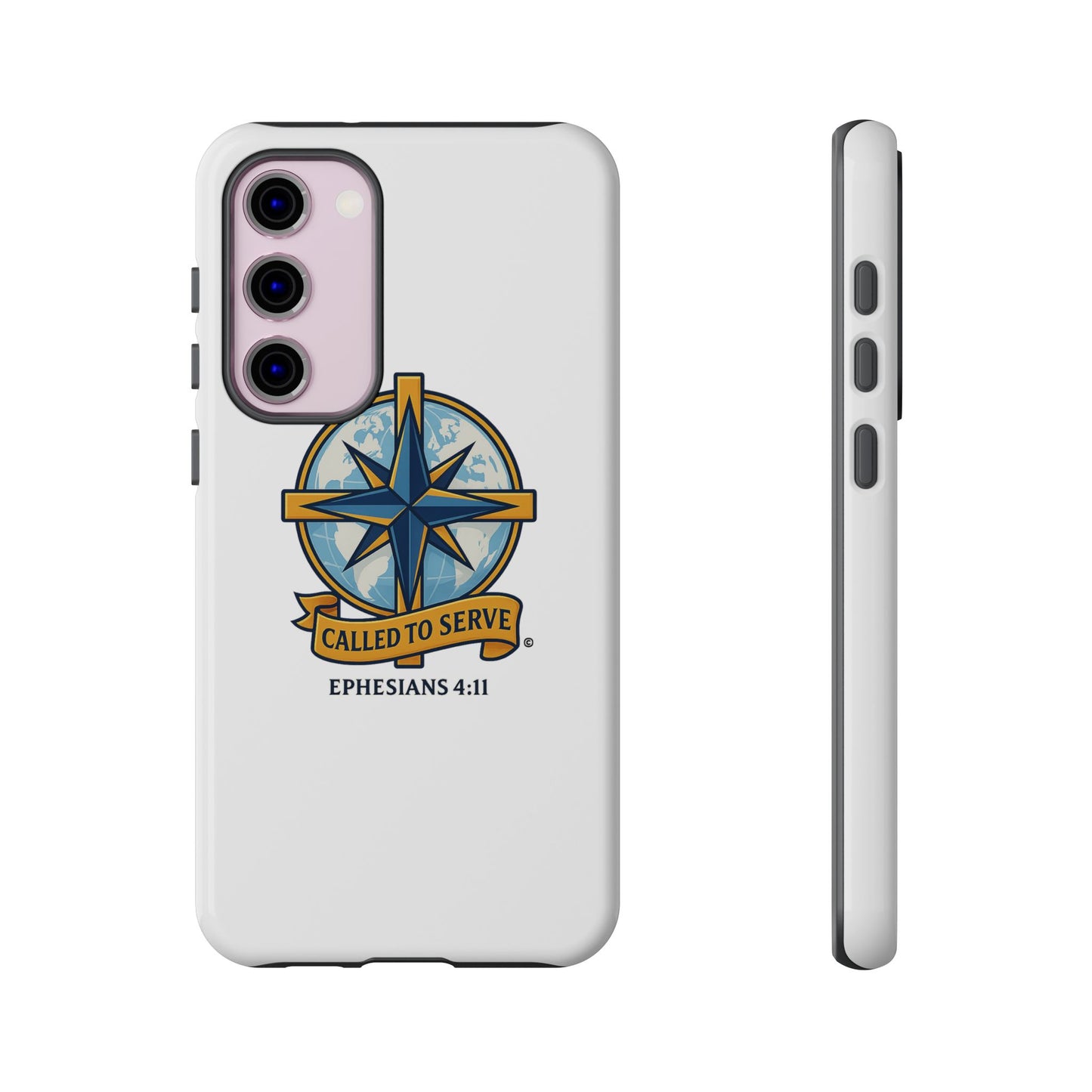 Called to Serve (Full Color), Rugged Phone Case, Inspirational Mobile Cover, Gift for Faith Lovers, Faith-Based Protector - Cross Apparel USA