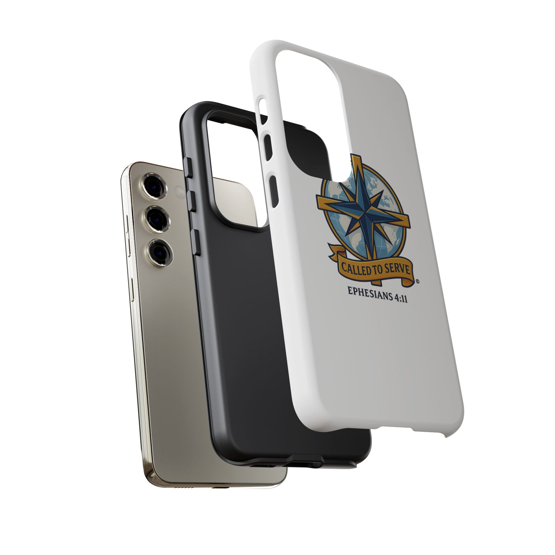 Called to Serve (Full Color), Rugged Phone Case, Inspirational Mobile Cover, Gift for Faith Lovers, Faith-Based Protector - Cross Apparel USA