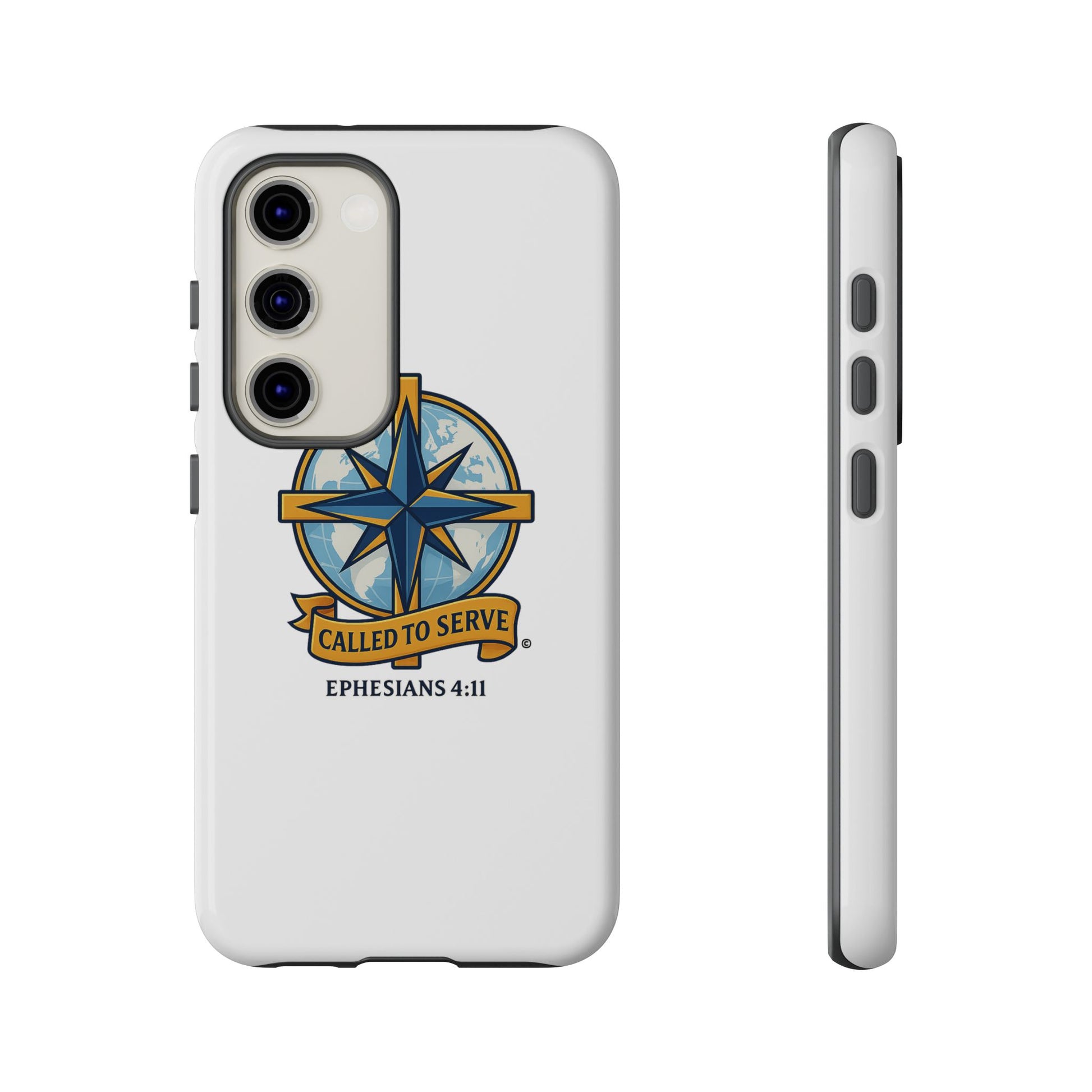 Called to Serve (Full Color), Rugged Phone Case, Inspirational Mobile Cover, Gift for Faith Lovers, Faith-Based Protector - Cross Apparel USA