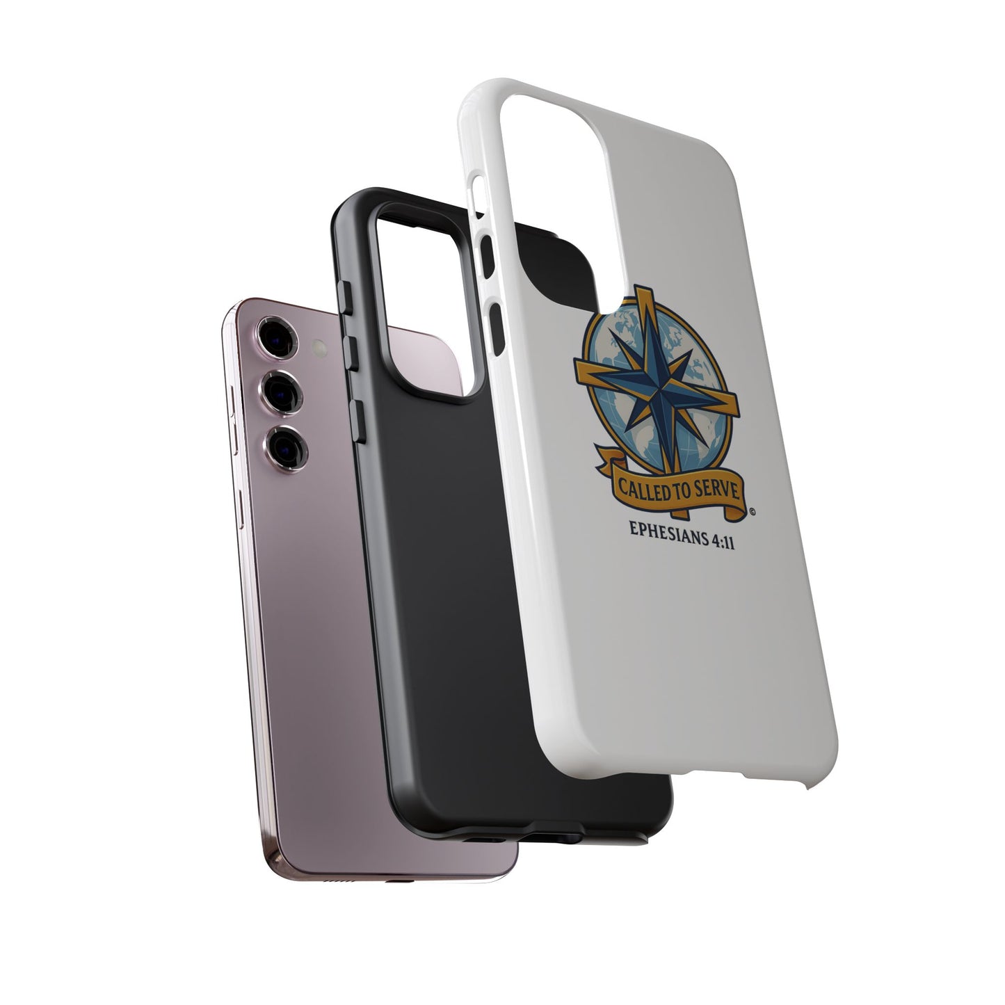 Called to Serve (Full Color), Rugged Phone Case, Inspirational Mobile Cover, Gift for Faith Lovers, Faith-Based Protector - Cross Apparel USA
