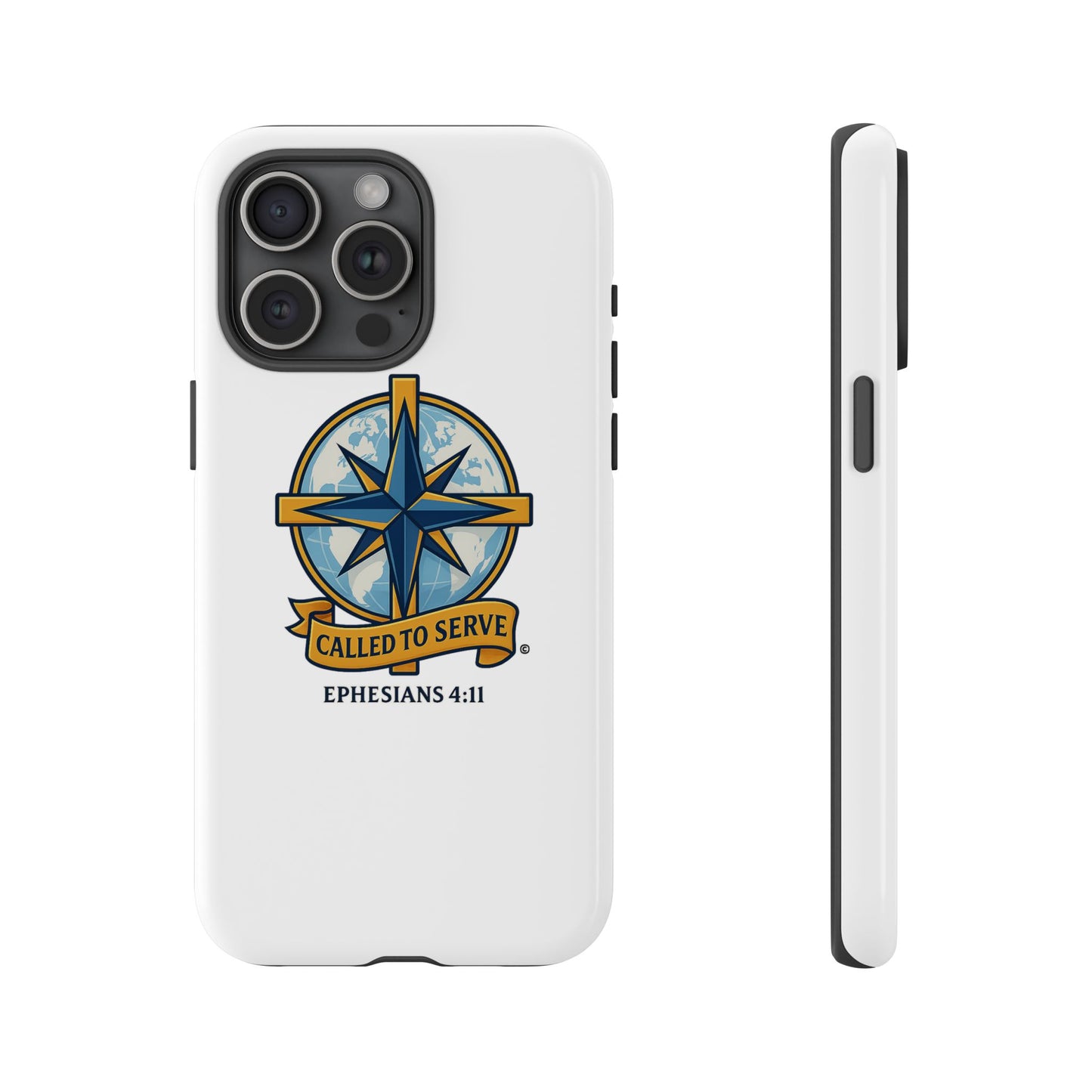 Called to Serve (Full Color), Rugged Phone Case, Inspirational Mobile Cover, Gift for Faith Lovers, Faith-Based Protector - Cross Apparel USA