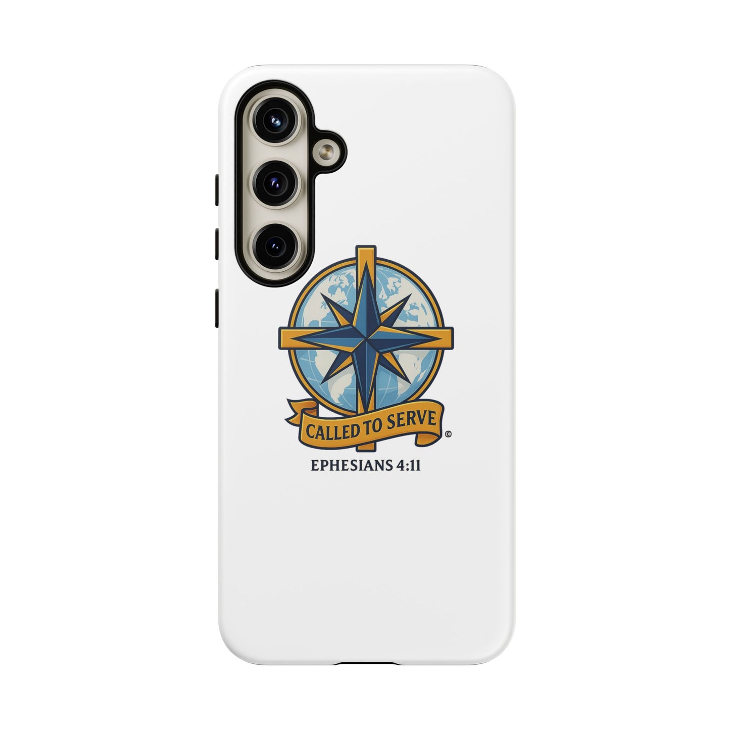 Called to Serve (Full Color), Rugged Phone Case, Inspirational Mobile Cover, Gift for Faith Lovers, Faith-Based Protector - Cross Apparel USA