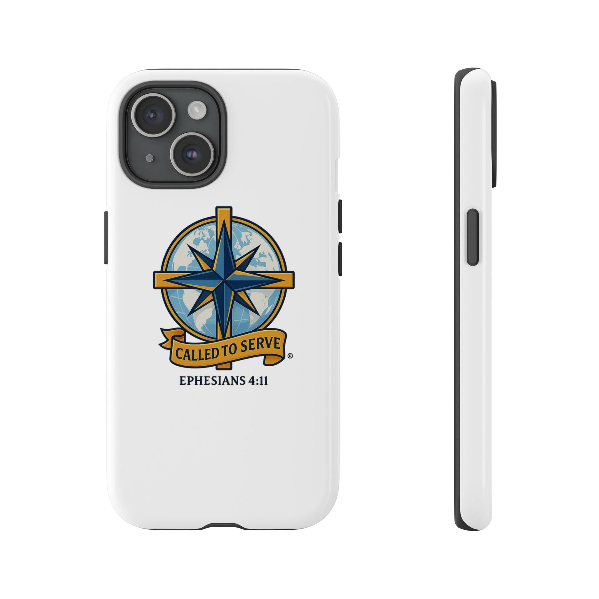 Called to Serve (Full Color), Rugged Phone Case, Inspirational Mobile Cover, Gift for Faith Lovers, Faith-Based Protector - Cross Apparel USA