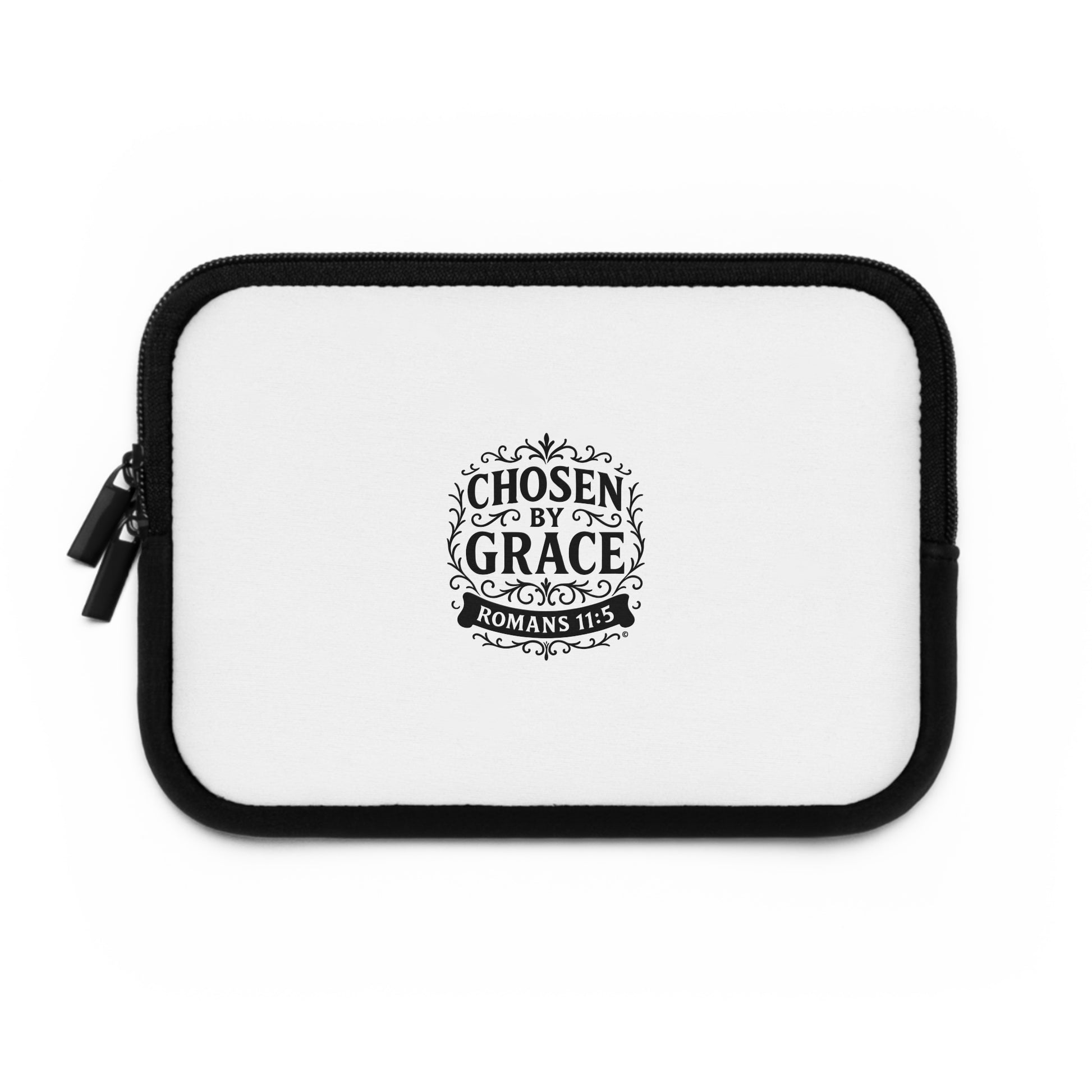 Chosen by Grace Laptop Sleeve - Inspirational Tech Accessory, Christian Gift, Stylish Protection for Devices, Faith-Based Protector - Cross Apparel USA