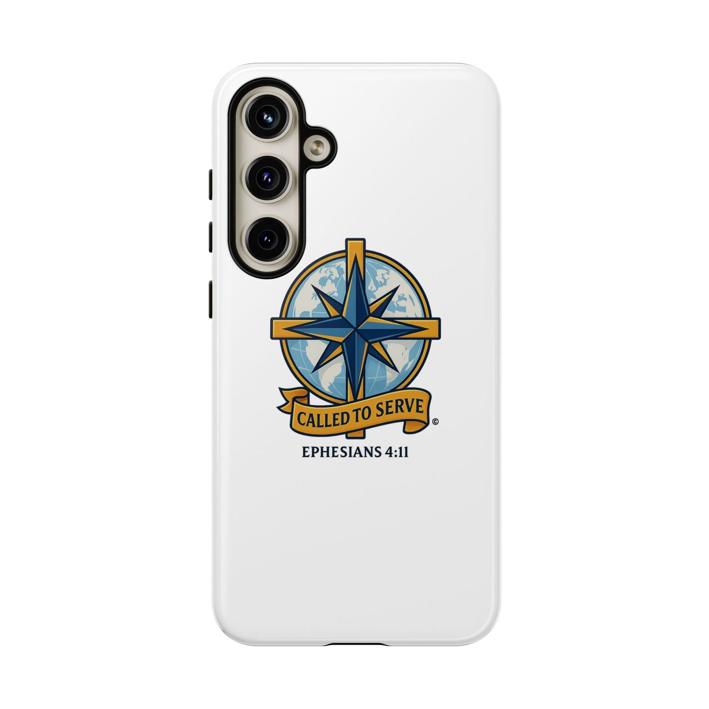 Called to Serve (Full Color), Rugged Phone Case, Inspirational Mobile Cover, Gift for Faith Lovers, Faith-Based Protector - Cross Apparel USA