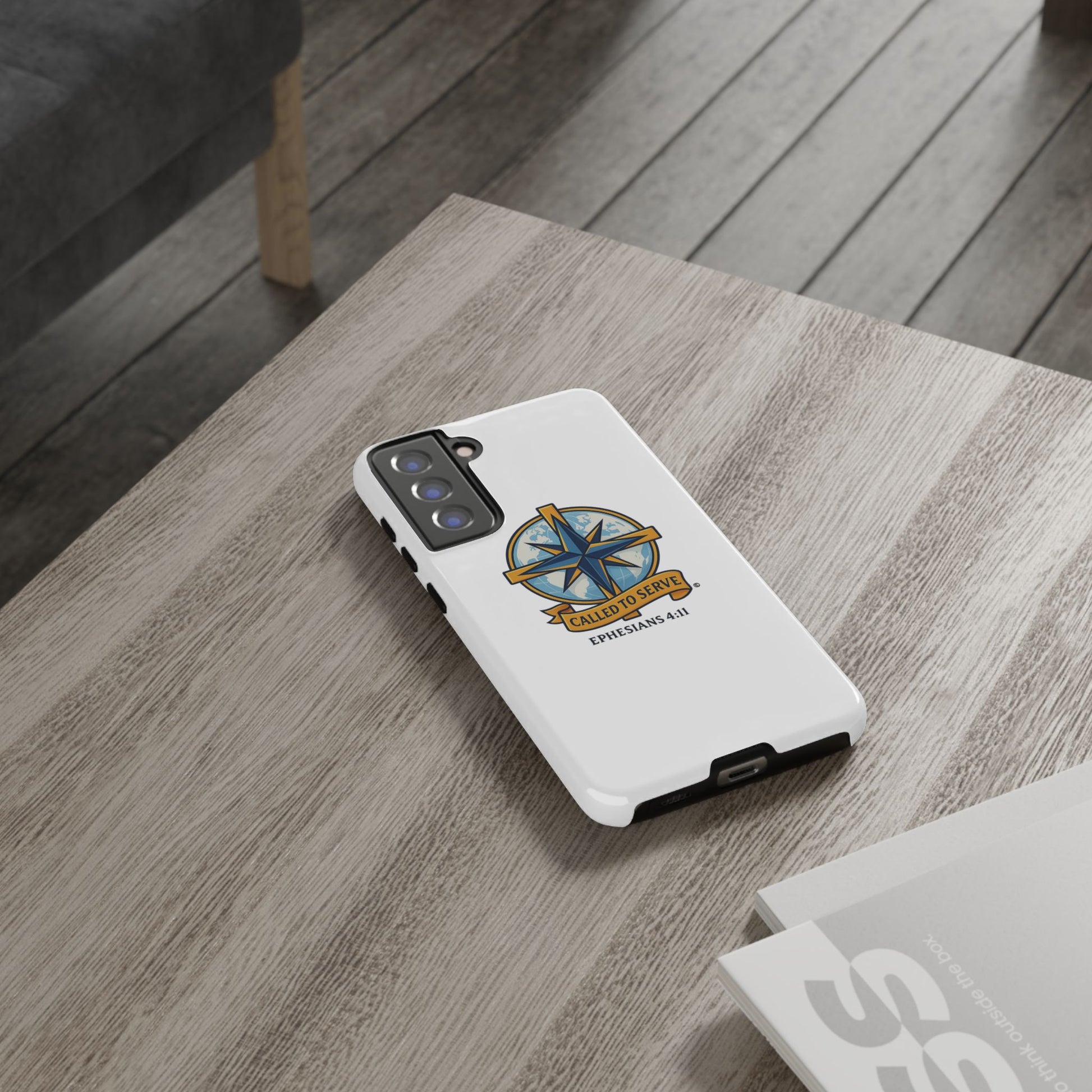 Called to Serve (Full Color), Rugged Phone Case, Inspirational Mobile Cover, Gift for Faith Lovers, Faith-Based Protector - Cross Apparel USA