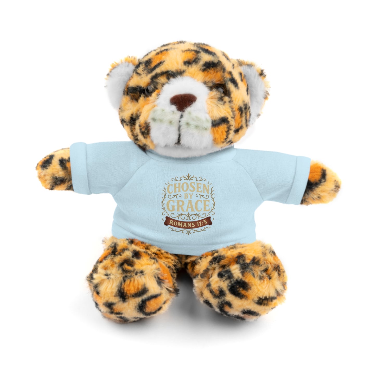 Chosen by Grace (Full Color) Plush Toy with Tee, Faith-Inspired Stuffed Animal, Inspirational Gift, Birthday Present, Encouragement Gift