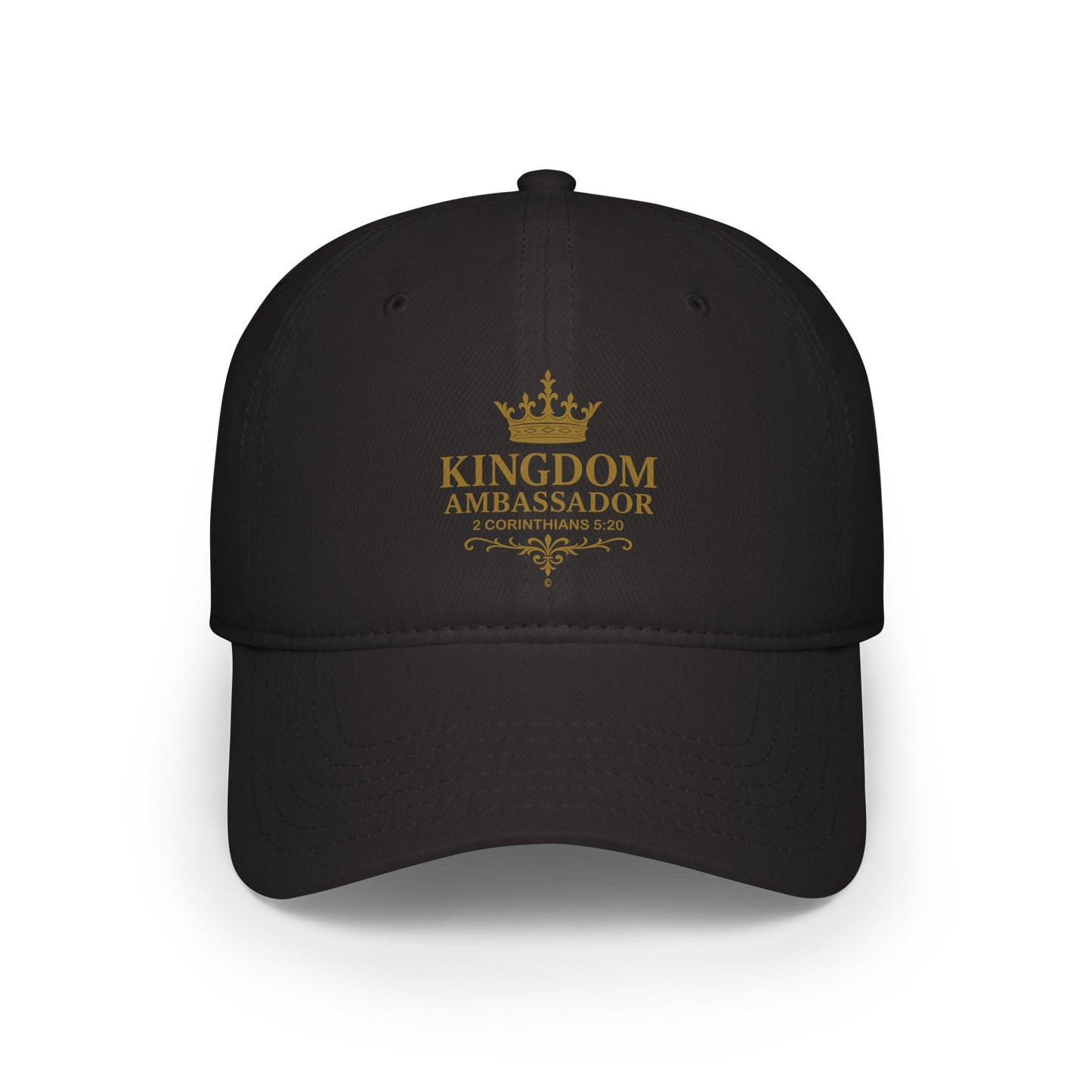 Kingdom Ambassador (Gold Lettering) Low Profile Baseball Cap - Trendy Casual Hat for All Occasions, Gifts for Sports Lovers, Comfortable Everyday Wear