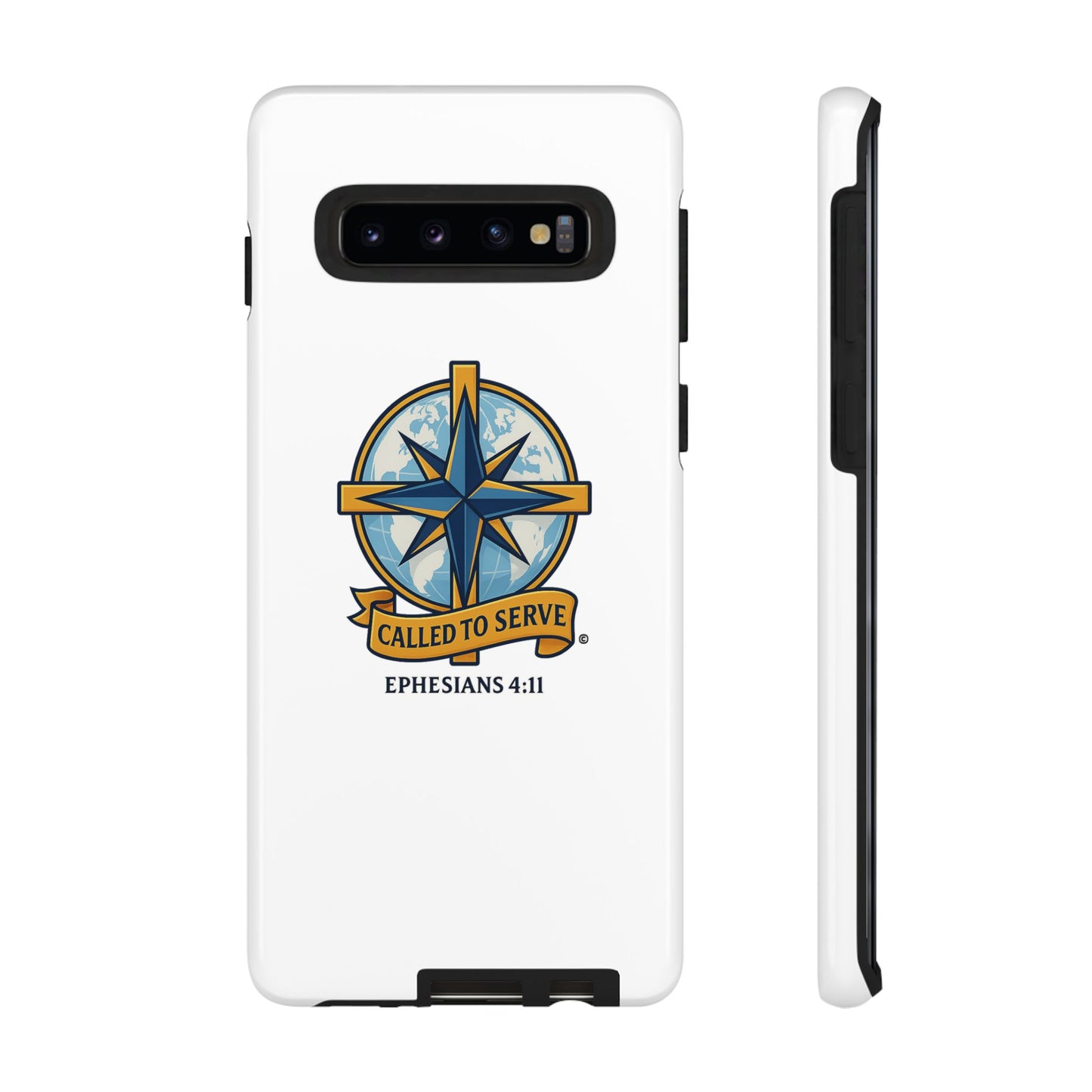 Called to Serve (Full Color), Rugged Phone Case, Inspirational Mobile Cover, Gift for Faith Lovers, Faith-Based Protector - Cross Apparel USA