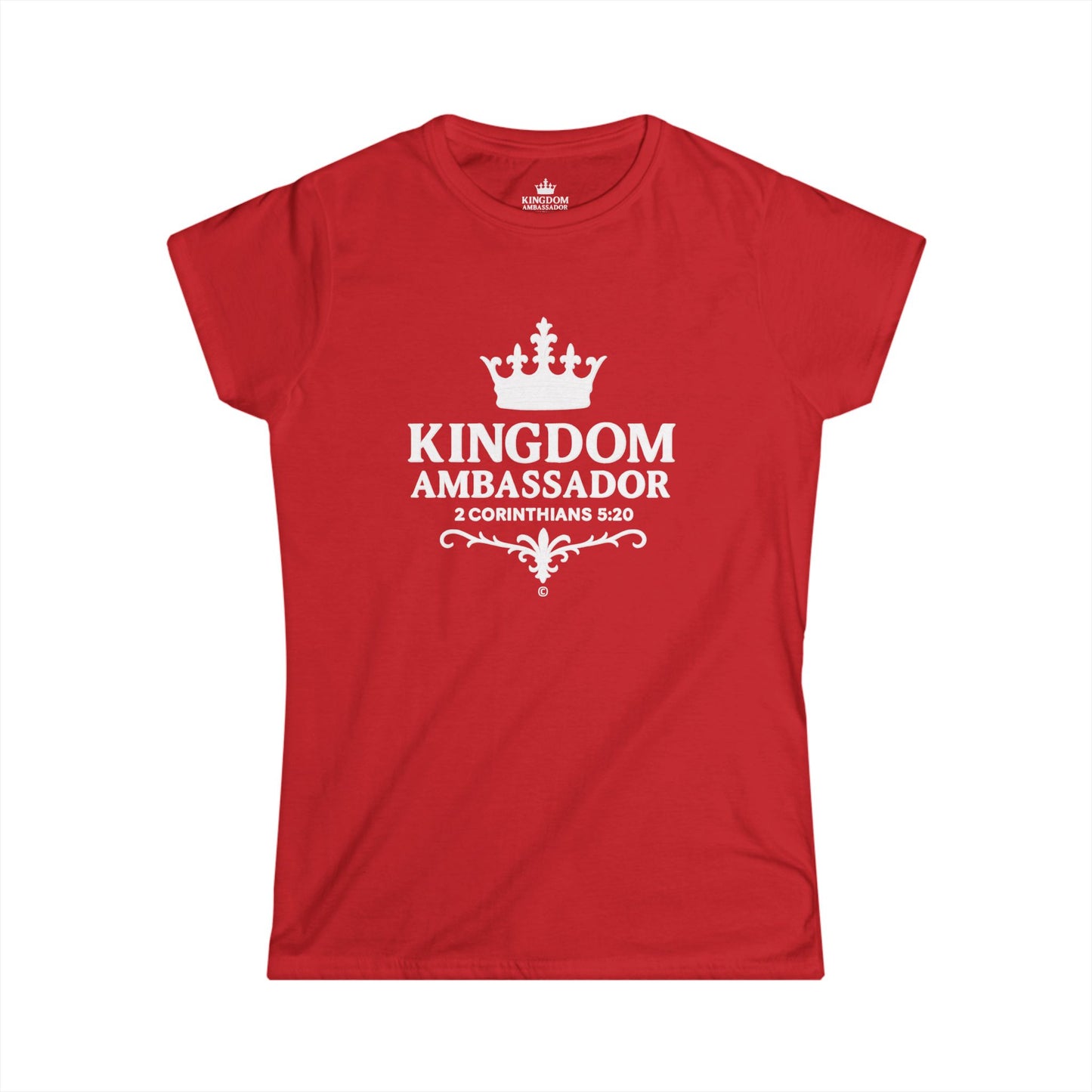 Kingdom Ambassador (Black Lettering) Women's Softstyle Tee