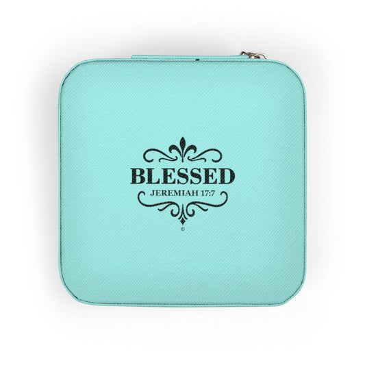 Blessed Elegant Jewelry Travel Case for Minimalist Adventurers, Portable Accessory Organizer, Perfect for Travel, Gifts, Special Occasions