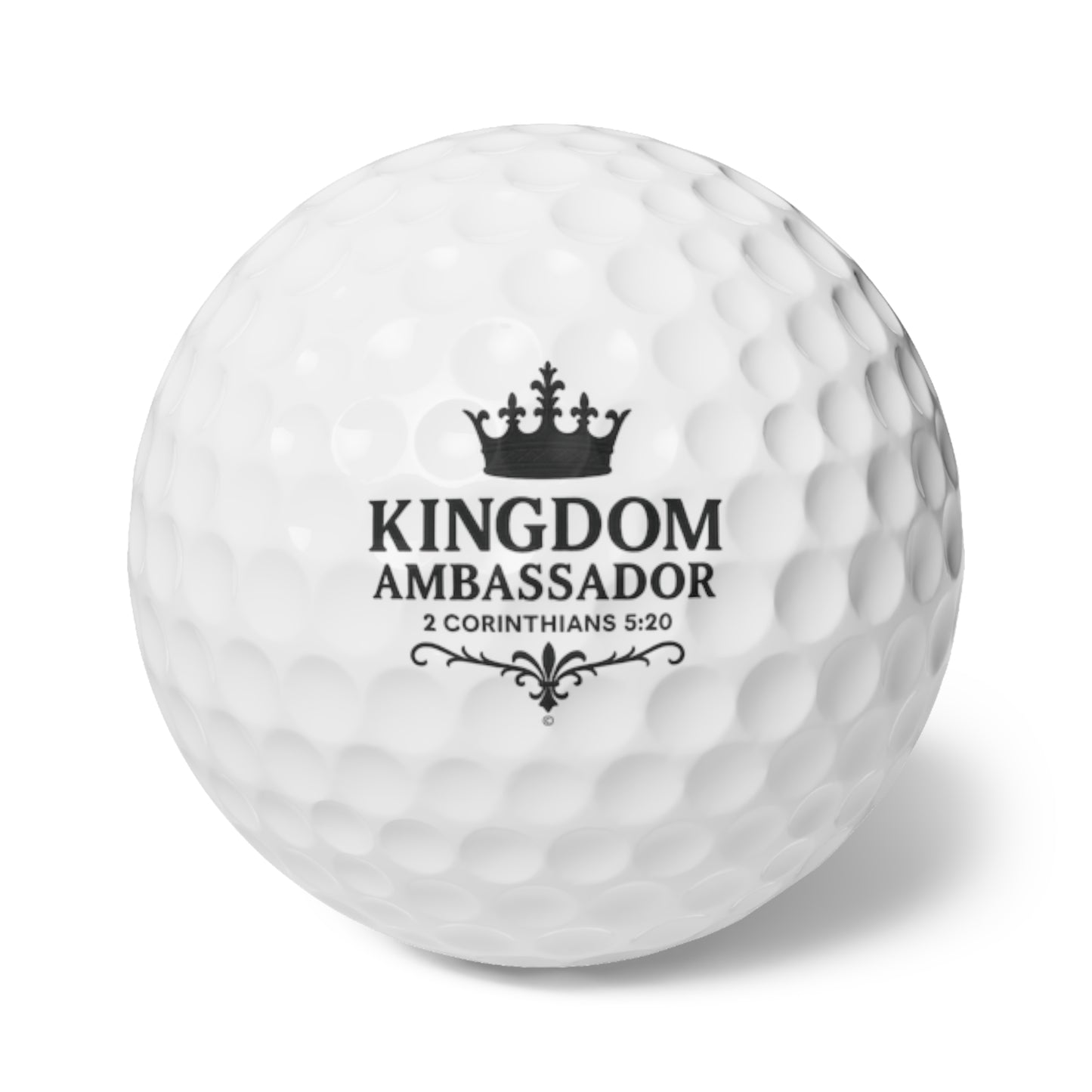 Kingdom Ambassador (Black Lettering) Golf Balls, 6pcs
