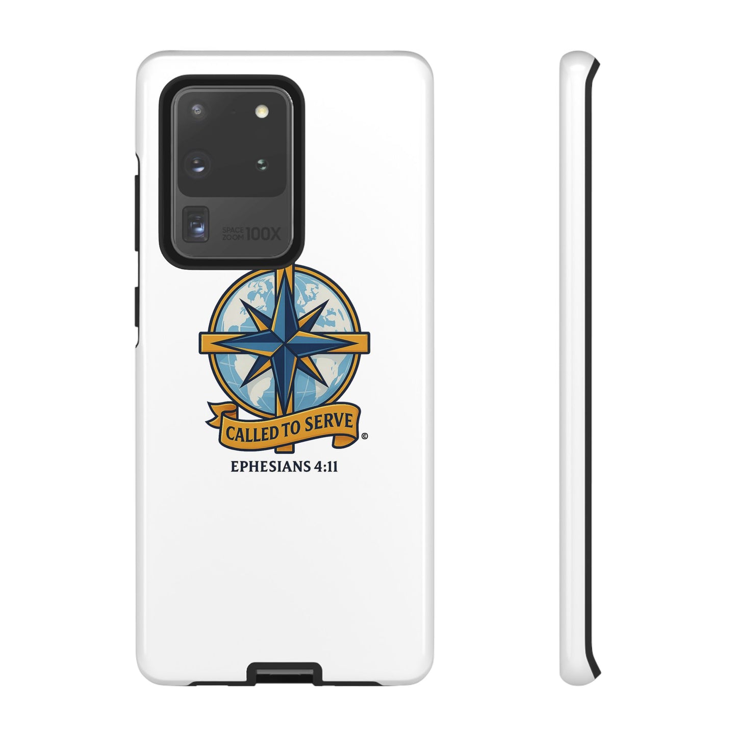 Called to Serve (Full Color), Rugged Phone Case, Inspirational Mobile Cover, Gift for Faith Lovers, Faith-Based Protector - Cross Apparel USA