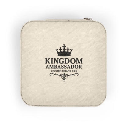 Kingdom Ambassador Elegant Jewelry Travel Case for Minimalist Adventurers, Portable Accessory Organizer, Perfect for Travel, Gifts, Special Occasions
