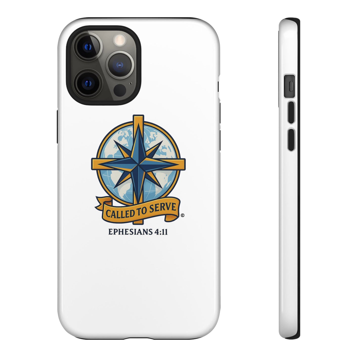 Called to Serve (Full Color), Rugged Phone Case, Inspirational Mobile Cover, Gift for Faith Lovers, Faith-Based Protector - Cross Apparel USA