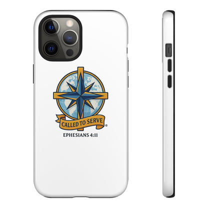 Called to Serve (Full Color), Rugged Phone Case, Inspirational Mobile Cover, Gift for Faith Lovers, Faith-Based Protector - Cross Apparel USA