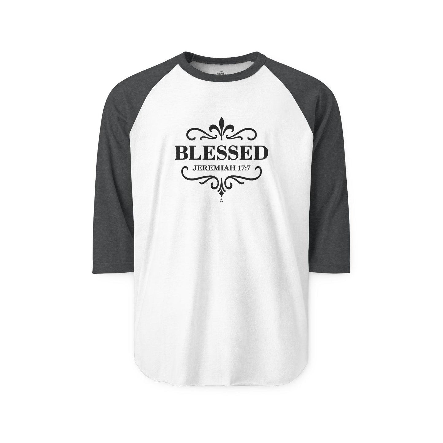 Blessed Raglan Shirt 3/4-Sleeve Baseball Shirt Clothing Apparel