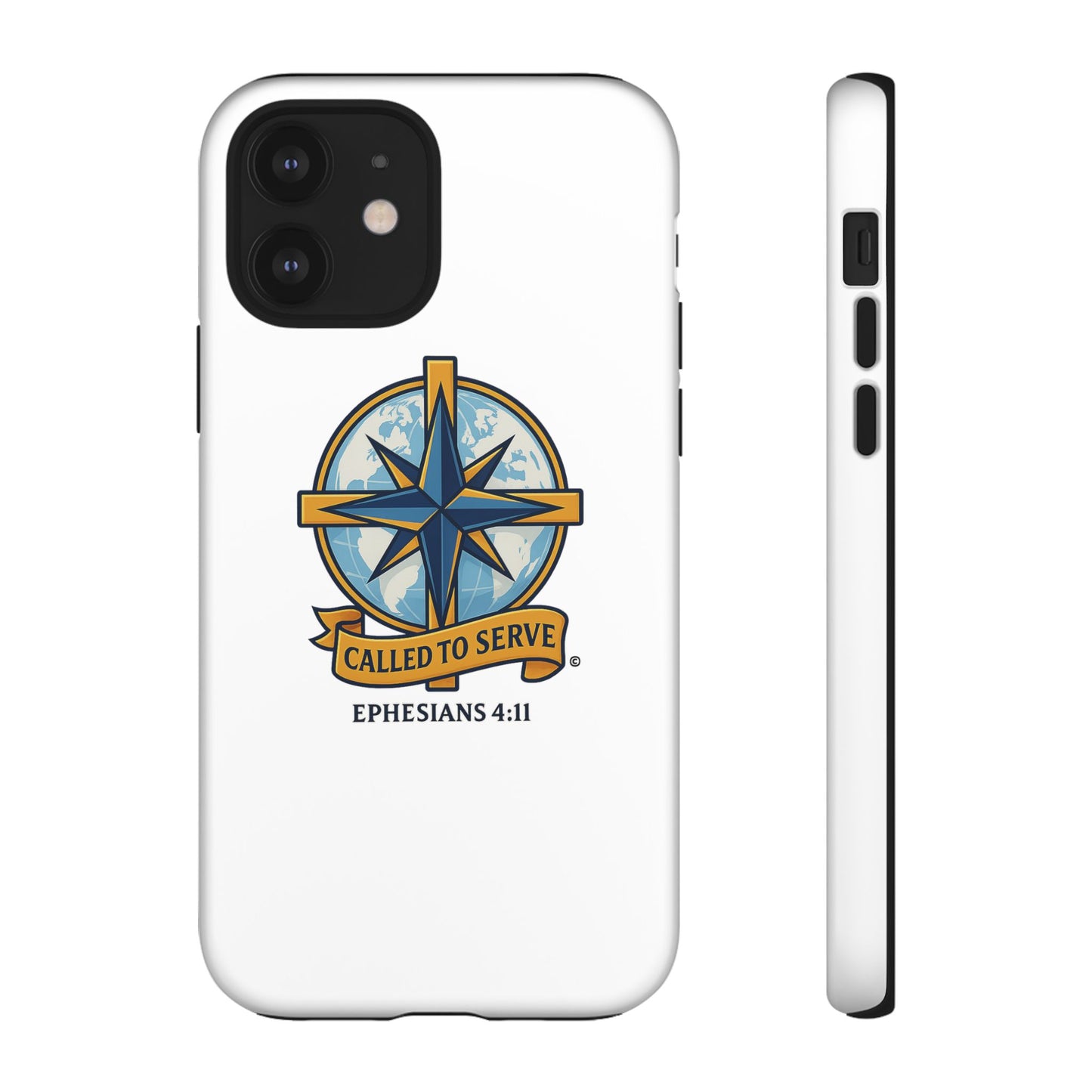 Called to Serve (Full Color), Rugged Phone Case, Inspirational Mobile Cover, Gift for Faith Lovers, Faith-Based Protector - Cross Apparel USA
