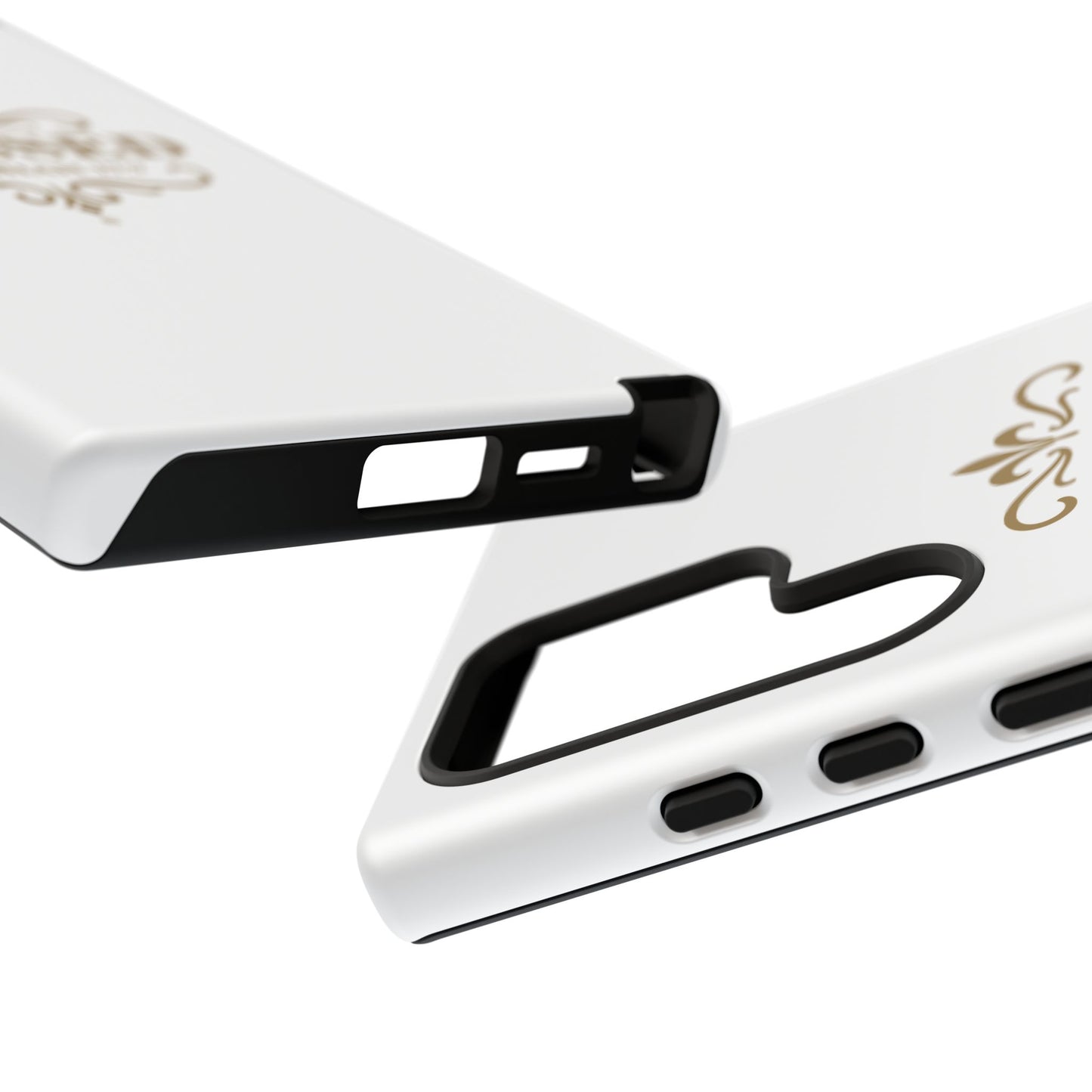 Blessed (Gold Lettering), Rugged Phone Case, Inspirational Mobile Cover, Gift for Faith Lovers, Faith-Based Protector - Cross Apparel USA